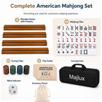MAJLUX Classic American Mahjong Set — Walnut