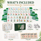 MAJLUX Tropical Acrylic American Mahjong Tile Set — 42 mm