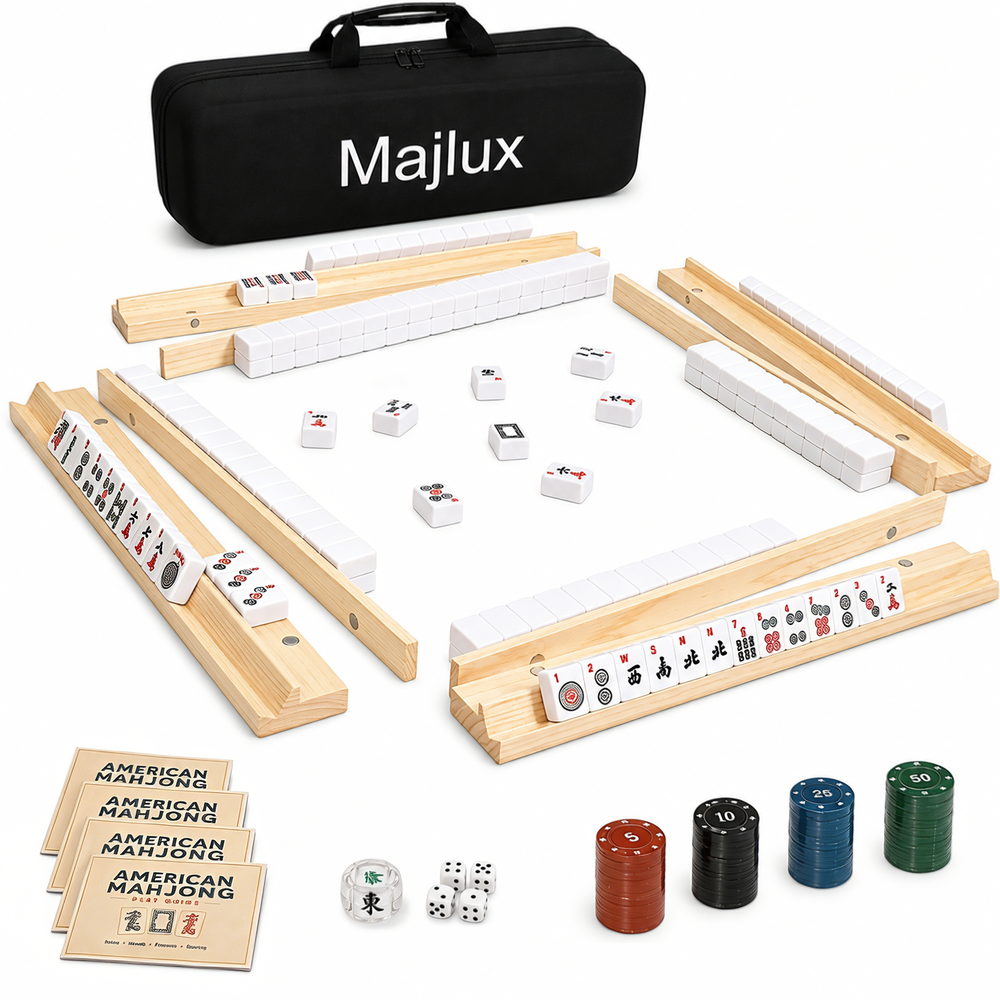 MAJLUX Classic American Mahjong Set — Natural