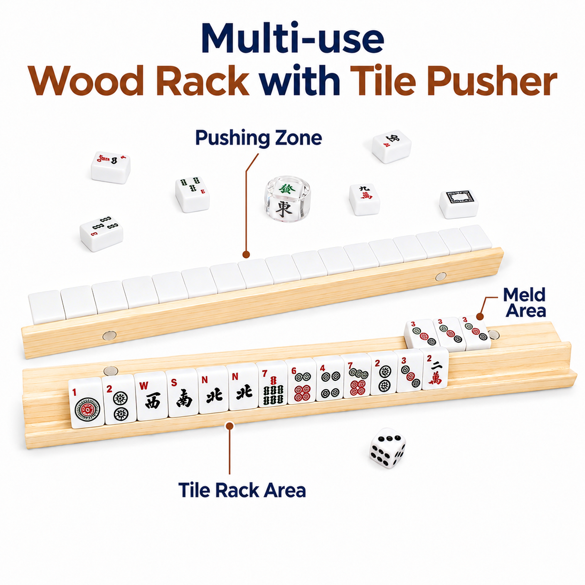 MAJLUX Classic American Mahjong Set — Natural