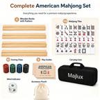 MAJLUX Classic American Mahjong Set — Natural
