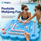 MAJLUX Aqua Mahjong Floating Game Table — 39″
