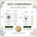 MAJLUX Botanical Melamine American Mahjong Tile Set — 30 mm
