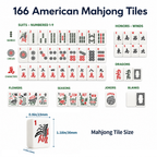 MAJLUX Classic American Mahjong Set — Walnut