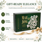 MAJLUX Botanical Melamine American Mahjong Tile Set — 30 mm