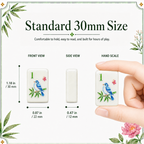 MAJLUX Botanical Melamine American Mahjong Tile Set — 30 mm