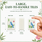 MAJLUX Botanical Melamine American Mahjong Tile Set — 42 mm
