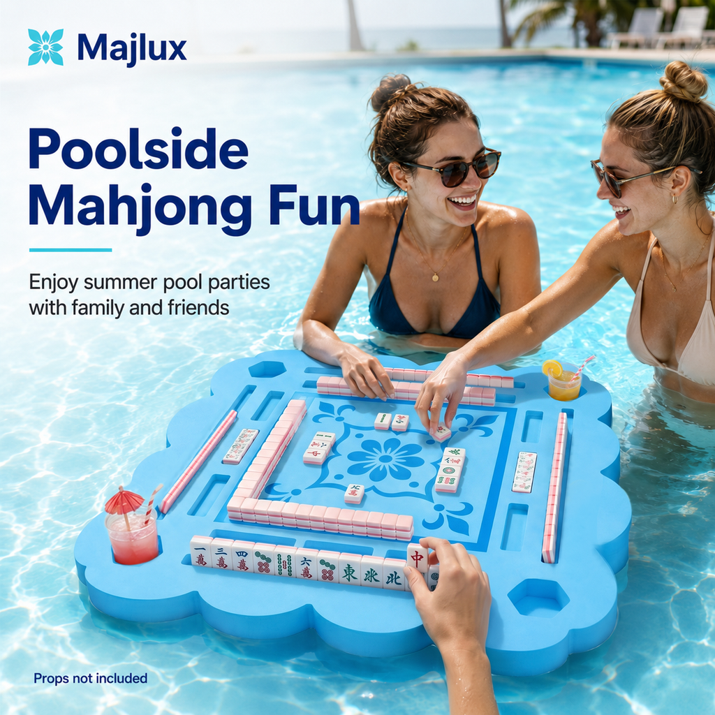 MAJLUX Aqua Mahjong Floating Game Table — 31.5″