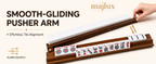 American Mahjong tiles organized on wooden racks